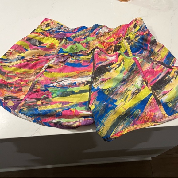 lululemon athletica Pants - Lululemon Tracker short 4 inch Lined, Cartalyst Multi Color